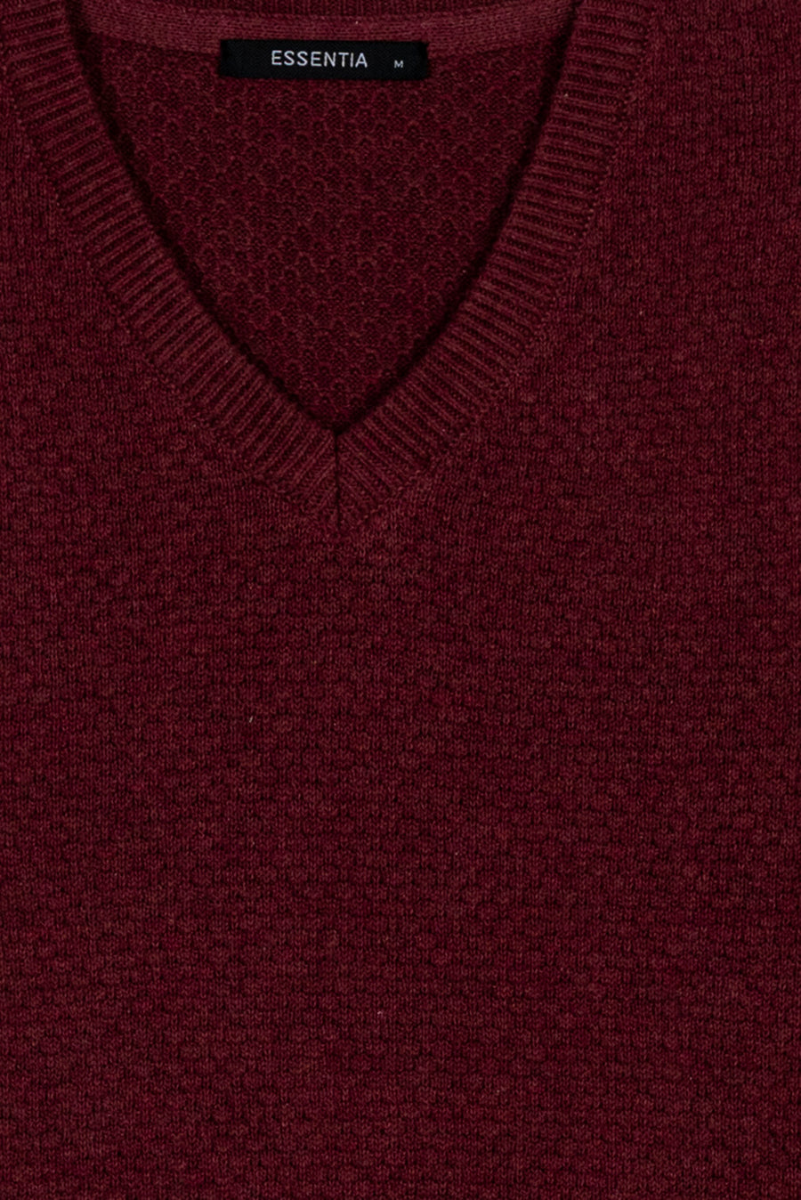 Maroon Men's V Neck Sweater