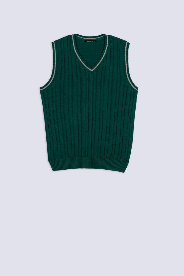 Refined Cable Texture Men's Sweater