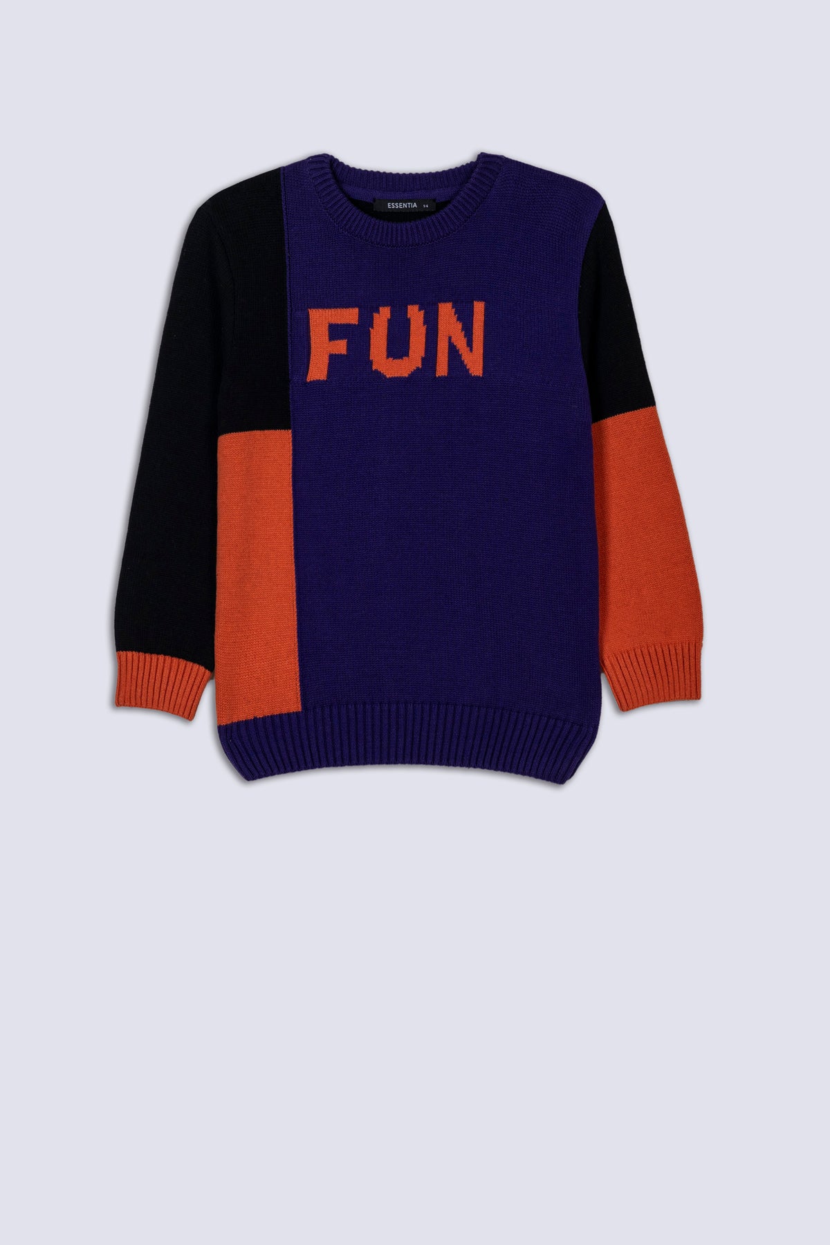 Fun Color Block Boy's Sweater