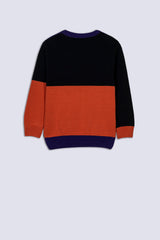 Fun Color Block Boy's Sweater