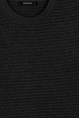 Charcoal Men's Round Neck Sweater