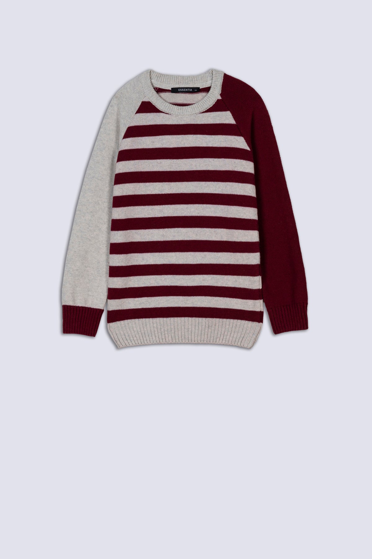 Maroon Striped Boy's Sweater