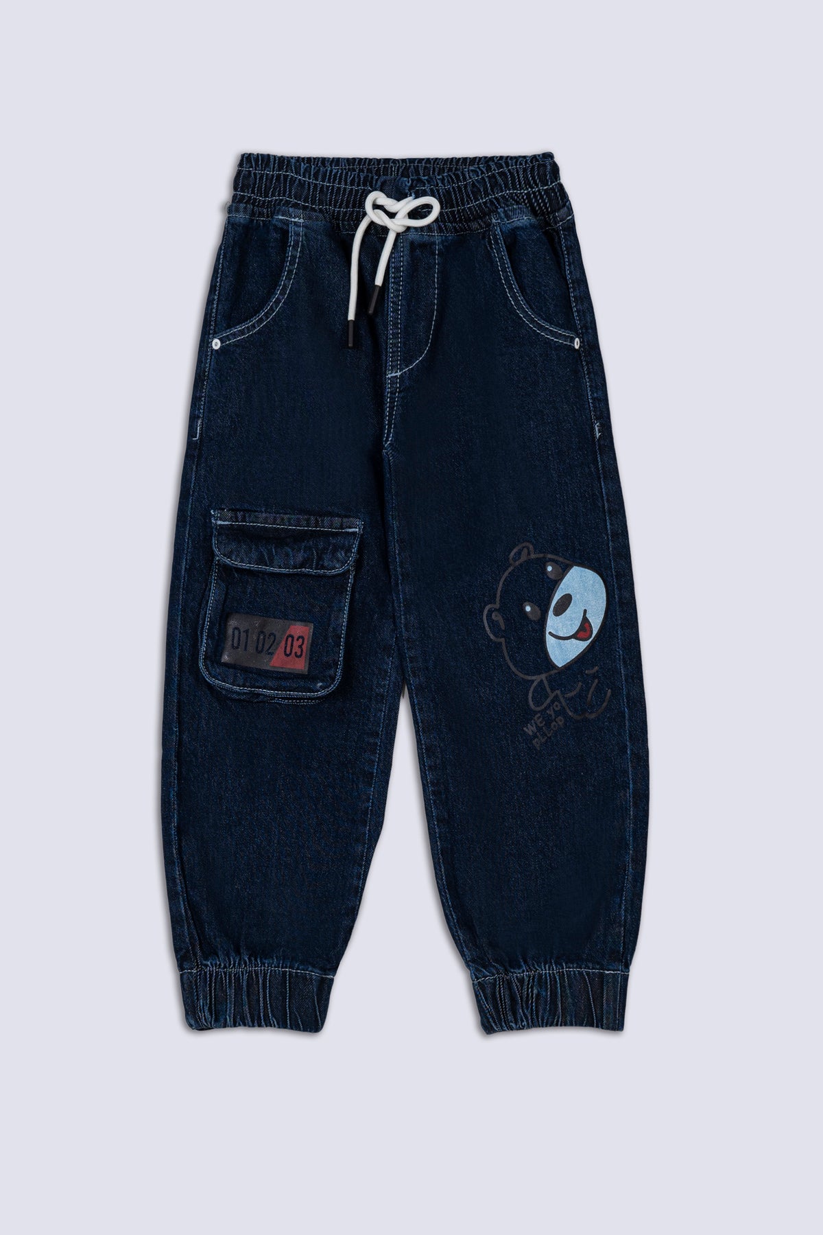 Blue 5 Pockets Kid's Trouser