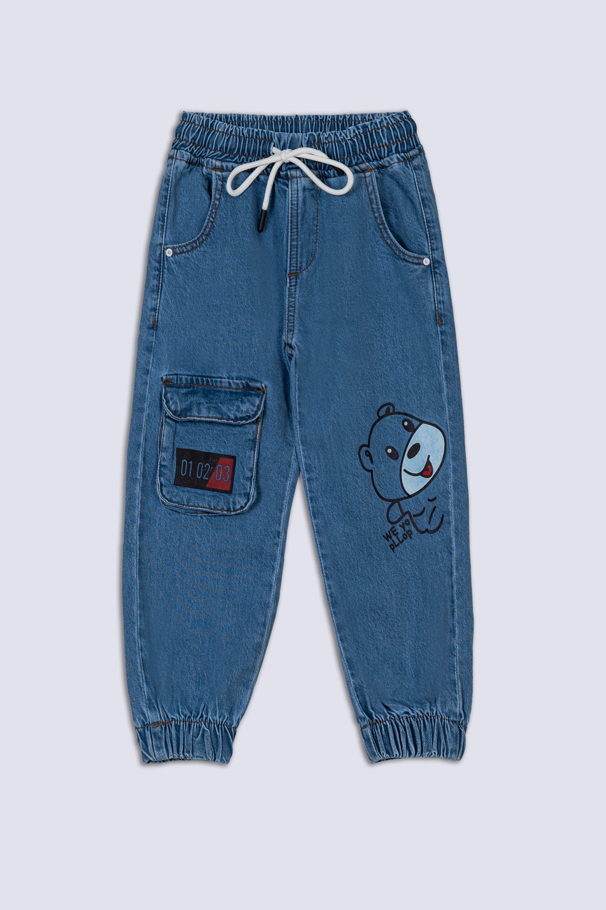 Light Blue 5 Pockets Kid's Trouser