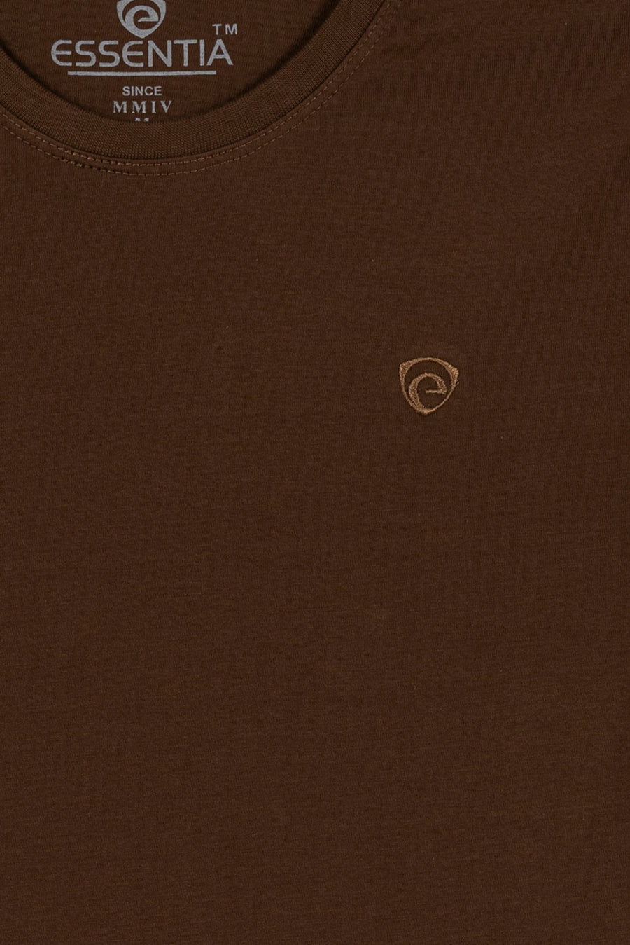 Chocolate Brown Men's Plain T-Shirt