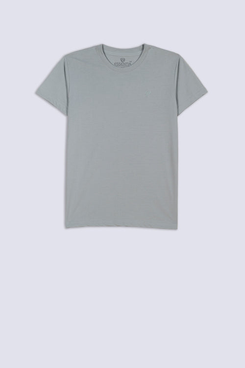 Light Grey Men's Plain T-Shirt
