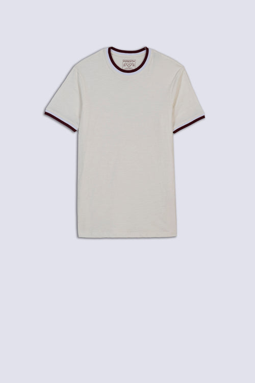 Off White Plain Men's T-Shirt.