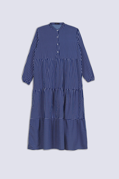 Blue & White Ladies Top