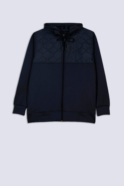 Navy Blue Polyester Men's Hood.