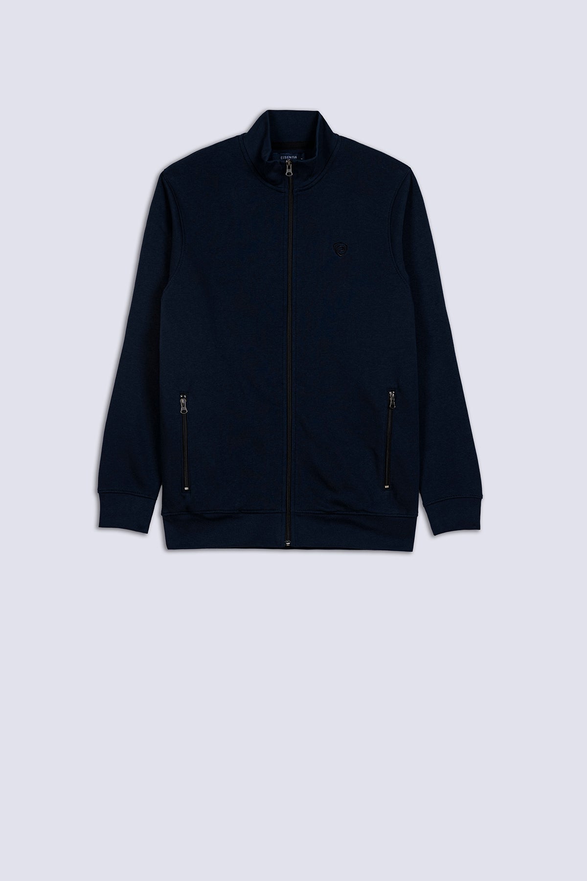 Fleece Navy Blue Men's Zipper