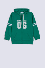 Green Signature Boy's Hood