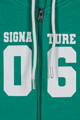 Green Signature Boy's Hood