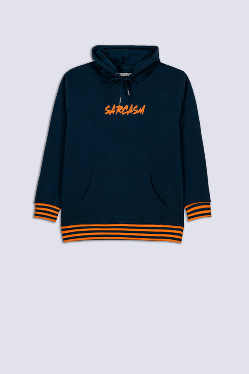 Teal Blue Sarcasm Men's Hood