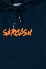 Teal Blue Sarcasm Men's Hood