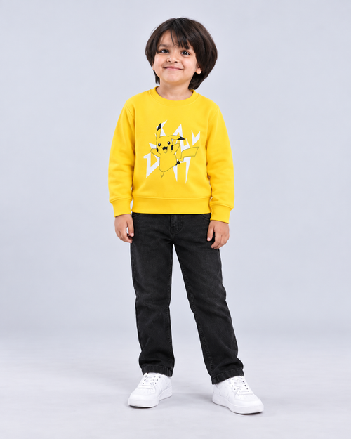 Yellow Pokemon Boy's Sweatshirt.