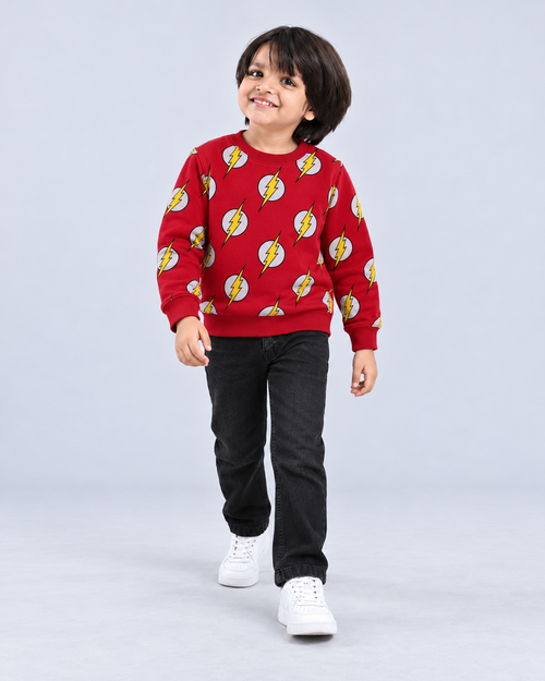 Red Flash Boy's Sweat Shirt