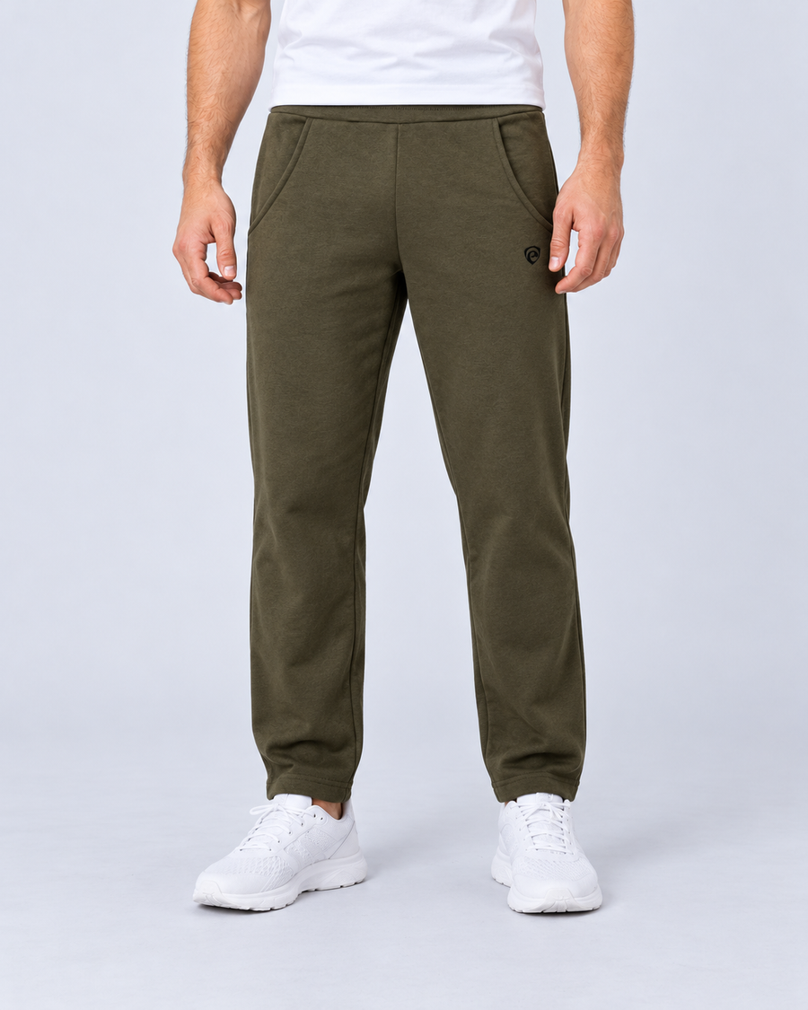 Olive Men's Fleece Trouser (OLV) - pose 1