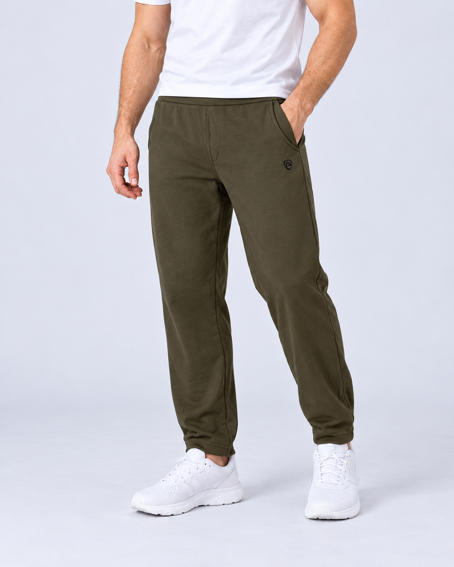 Olive Men's Fleece Trouser (OLV) - pose 2