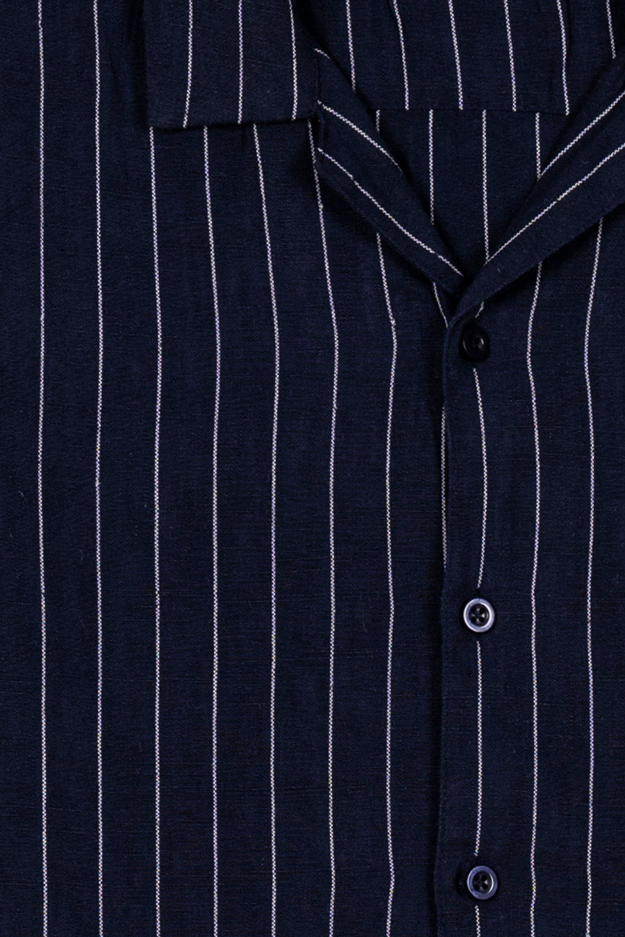 Navy Blue Men's Resort Collar Shirt