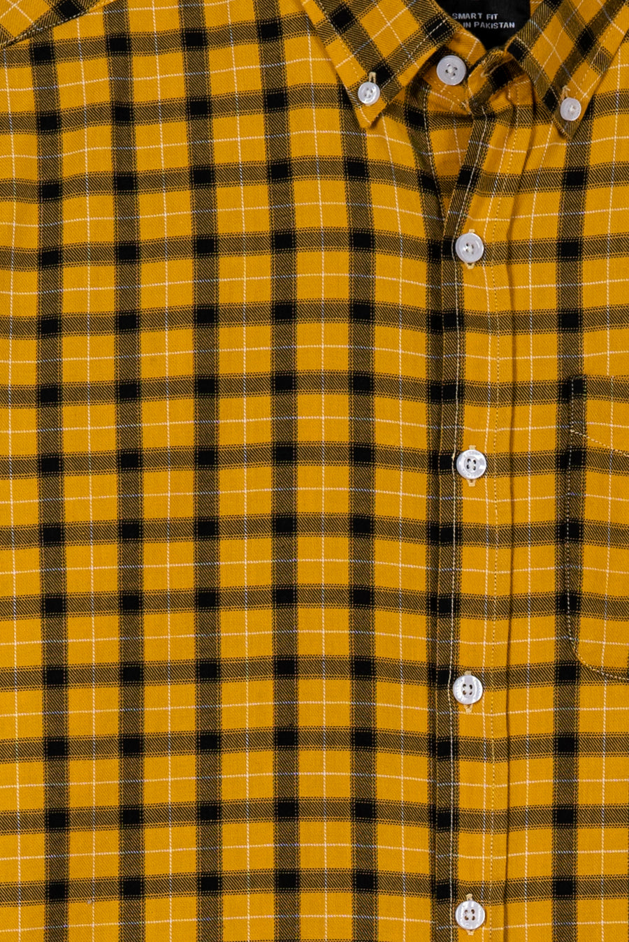 Mustard Men's Checkered Shirt