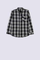 Black & White Men's Checkered Shirt