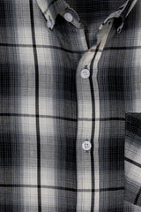 Black & White Men's Checkered Shirt