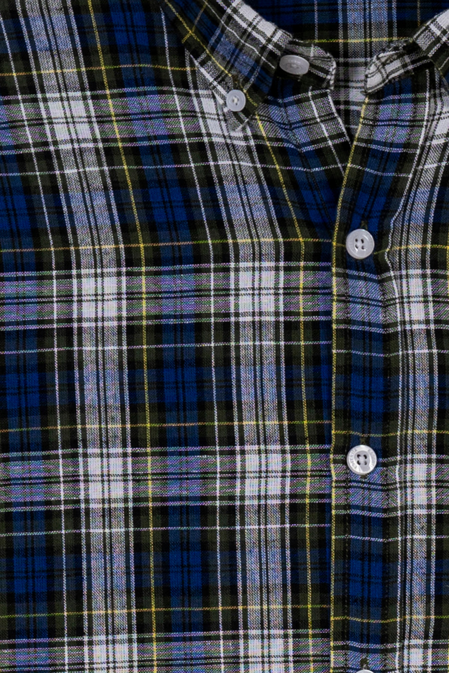 Blue & white Men's Checkered Shirt