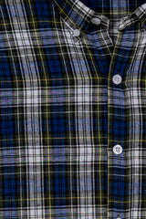 Blue & white Men's Checkered Shirt