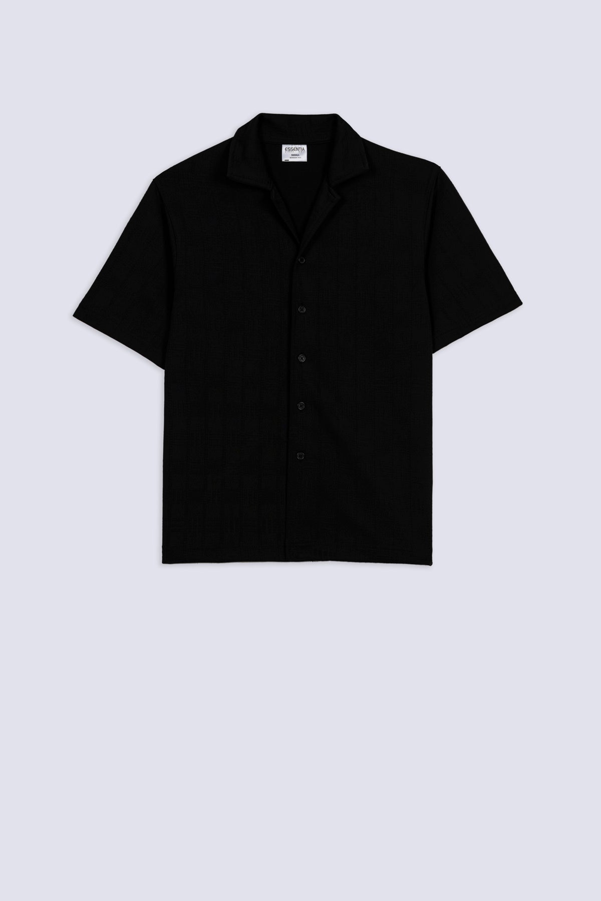 Urban Black Men's Cuban Shirt