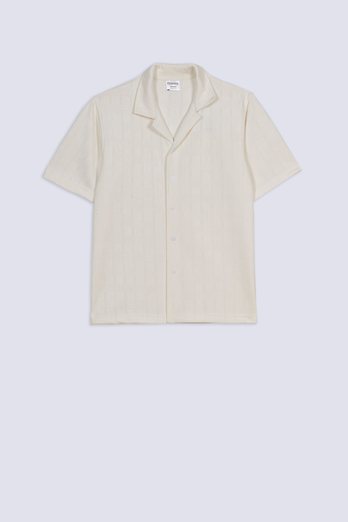 Urban Off White Men's Cuban Shirt