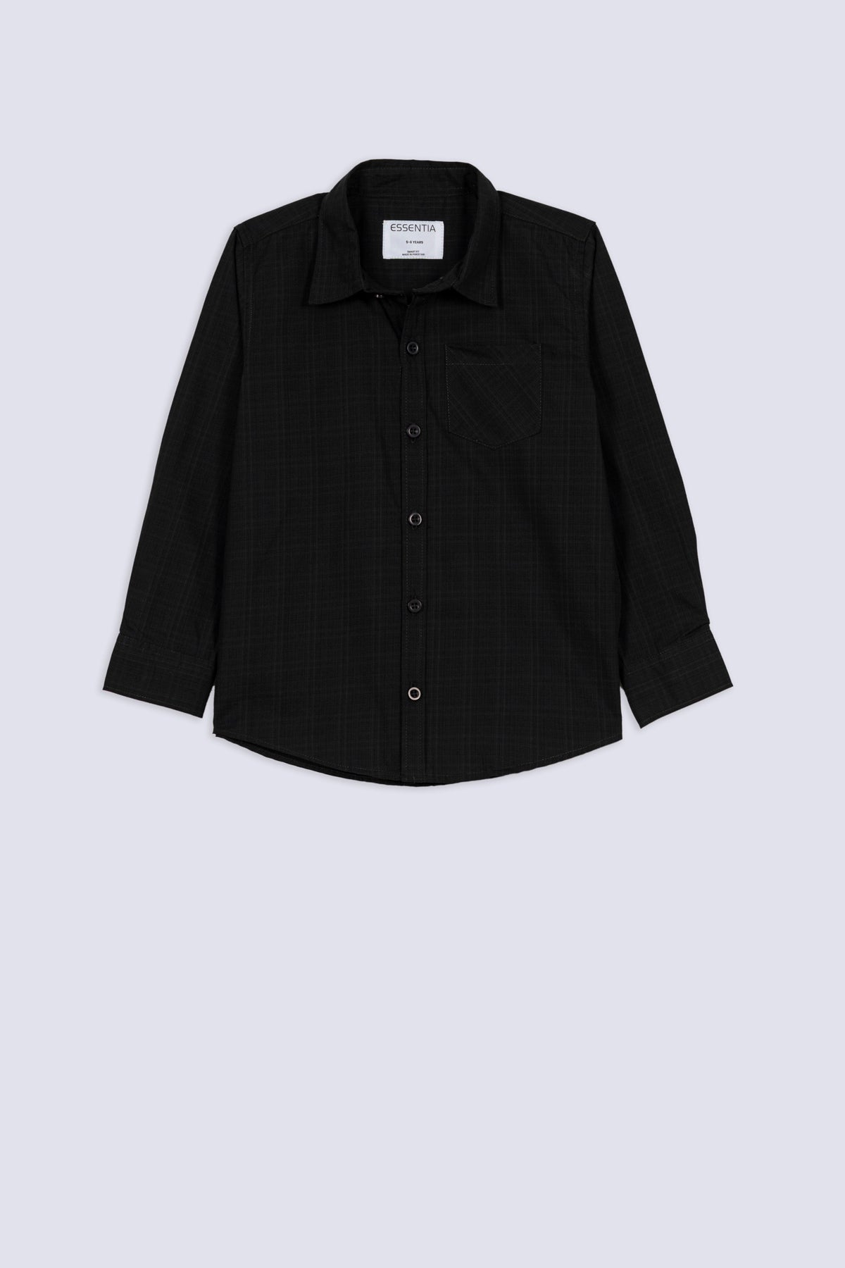 Urban Black Boys' Casual Shirt
