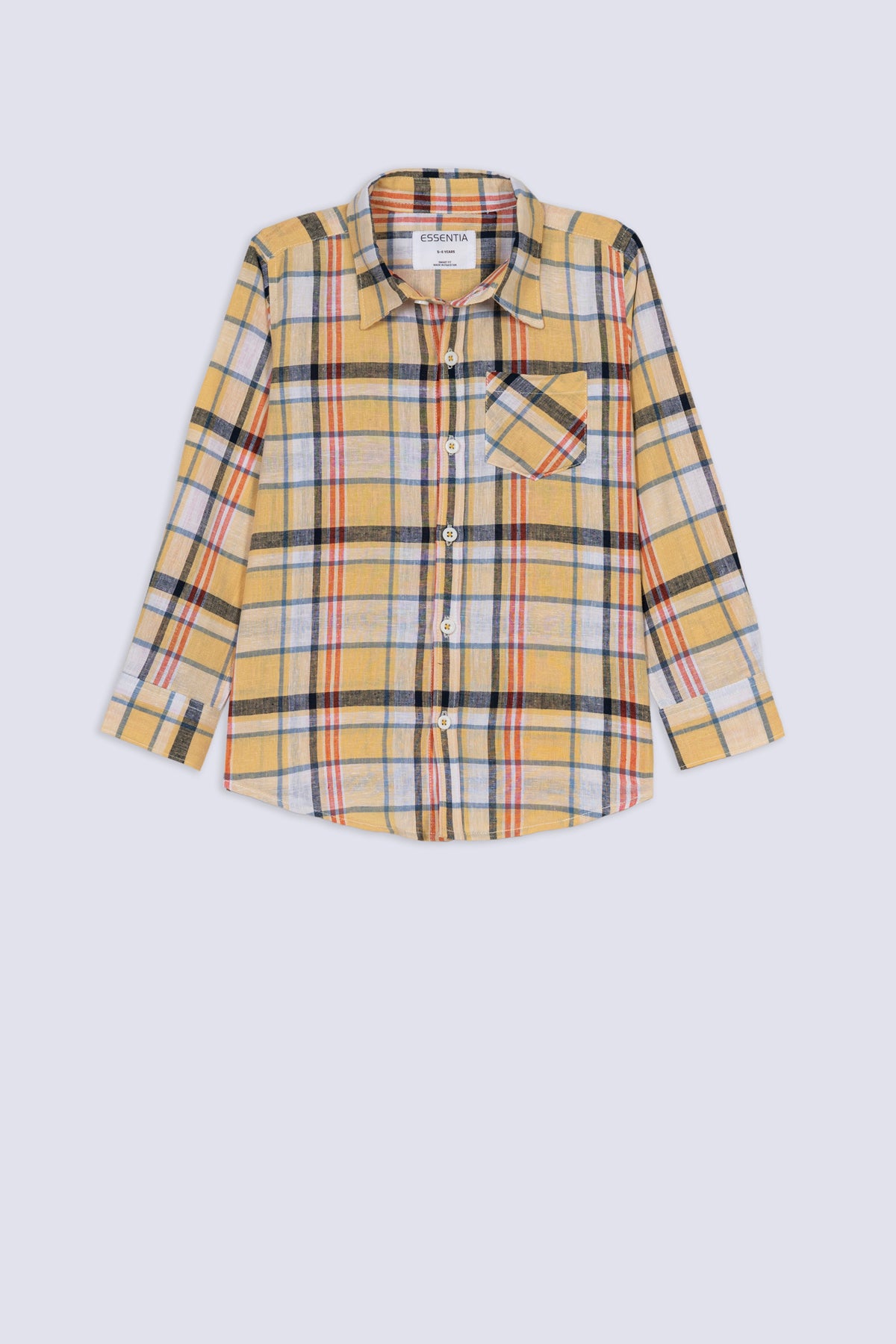 Boys' Modern Plaid Shirt