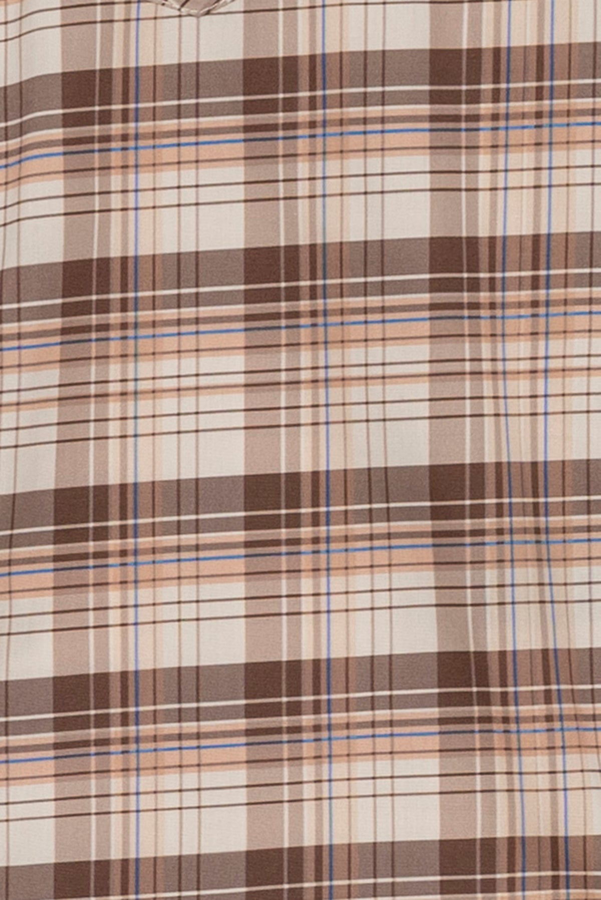 Boys' Signature Beige Plaid Shirt