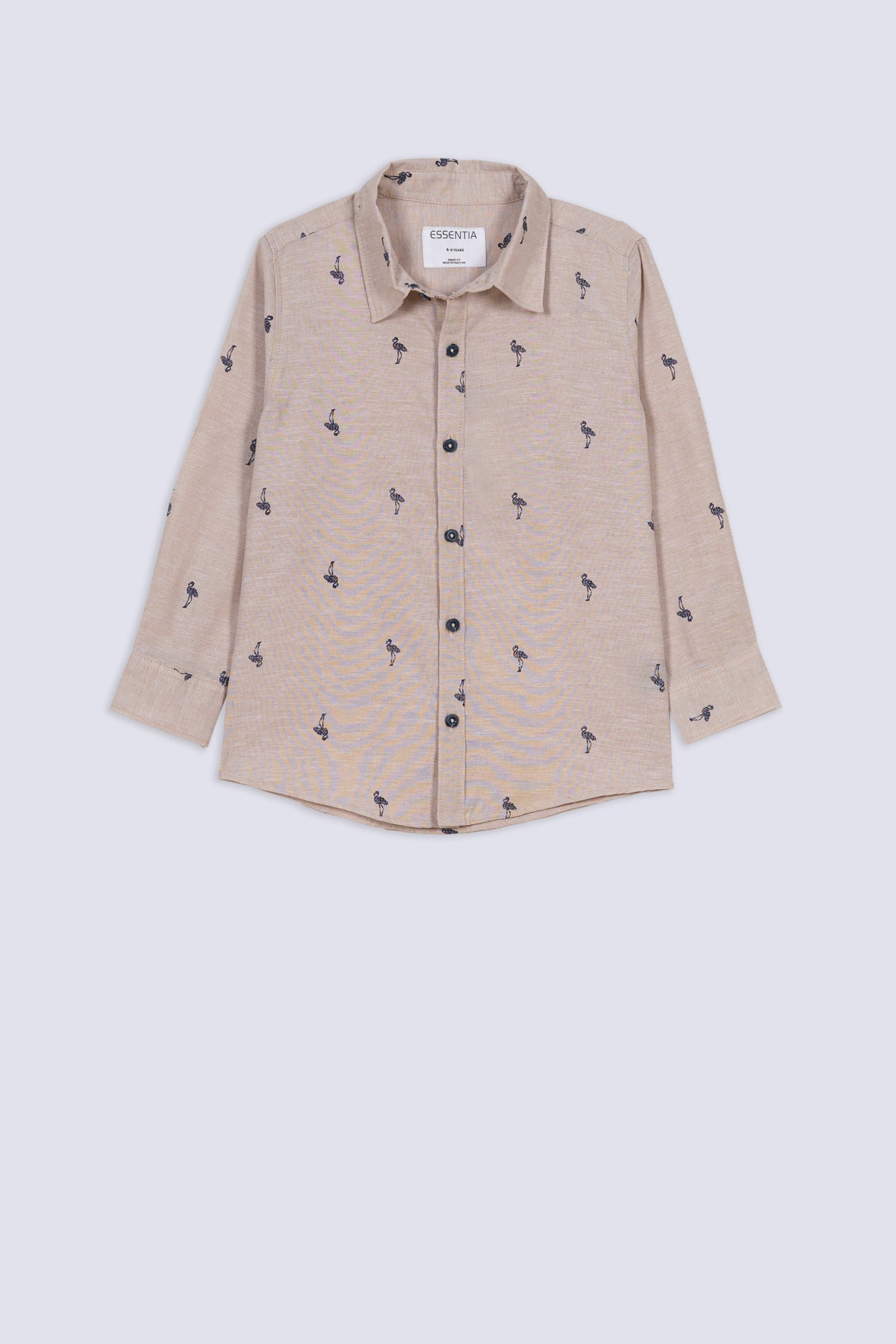 Mini Motif Print Boys' Causal Shirt