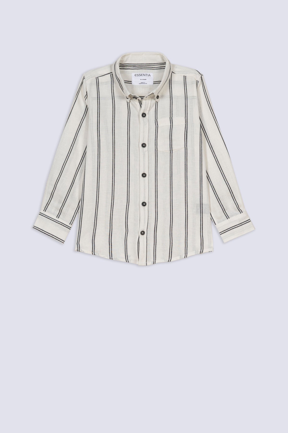 Signature White Boys' Stripe Shirt