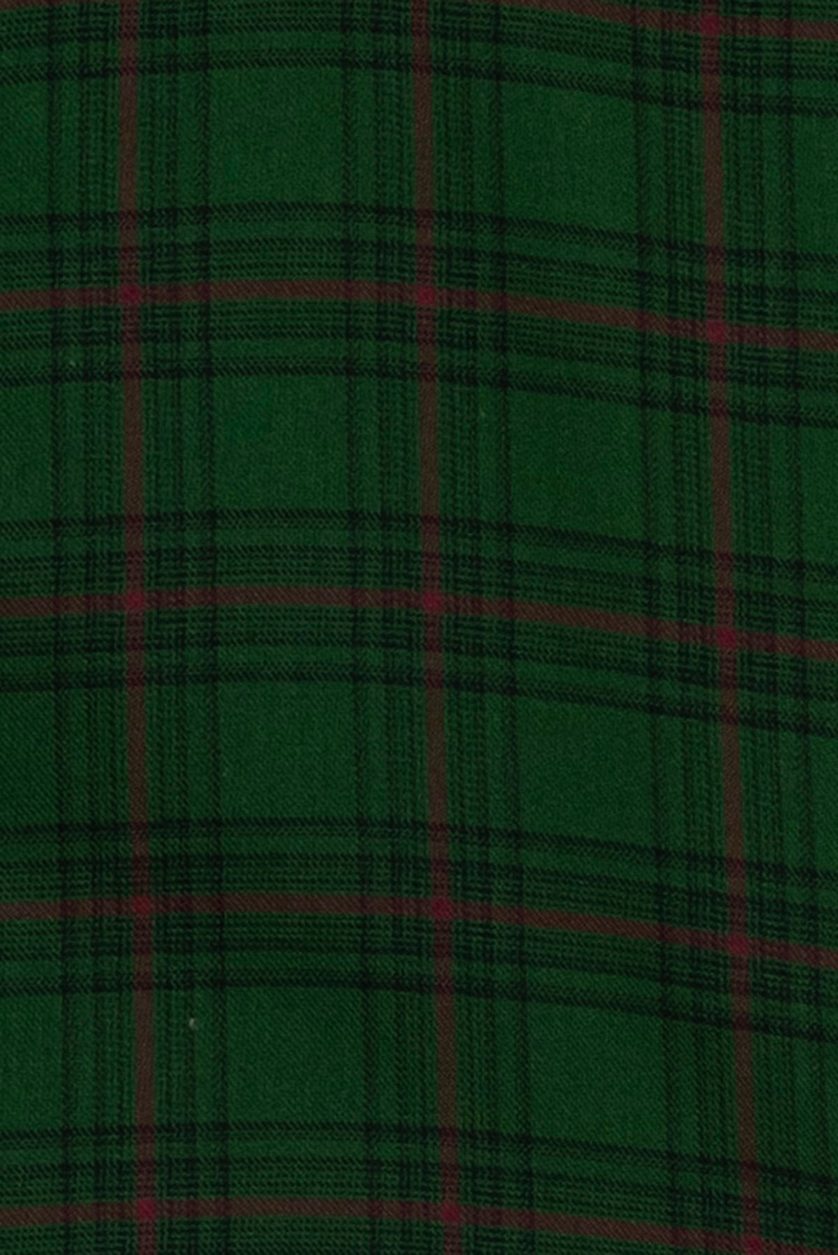 Boys’ Classic Green Plaid Shirt