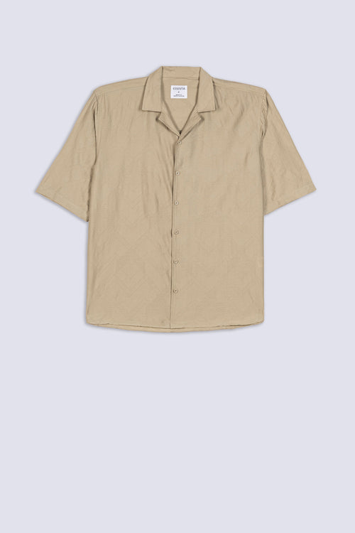 Men's Chevron Textured Resort Shirt