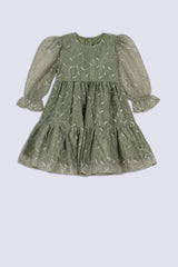 Light Green Girl's Fancy Frock