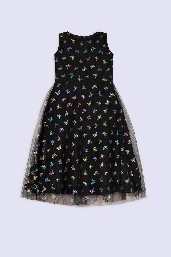 Iridescent Butterfly Tulle Party Dress