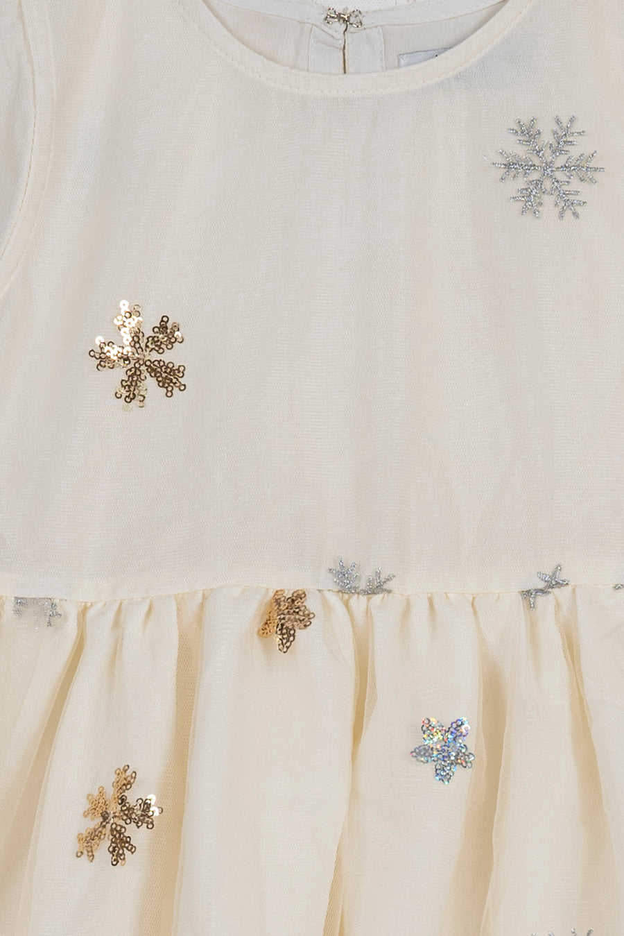 Cream Girl's Fancy Frock