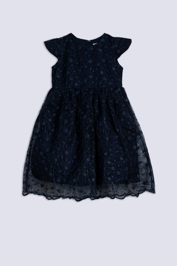 Moonlit Charm Embroidered Frock