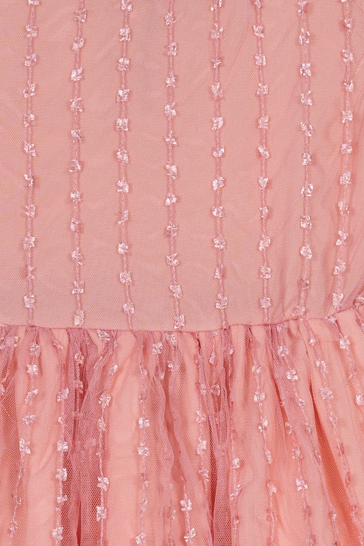 Pink Whisper Embroidered Dress