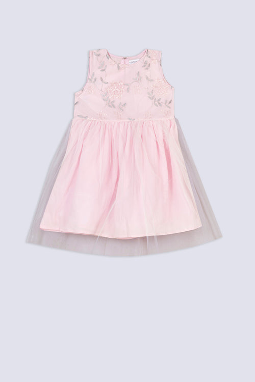Girls' Fairy Bloom Mesh Dress