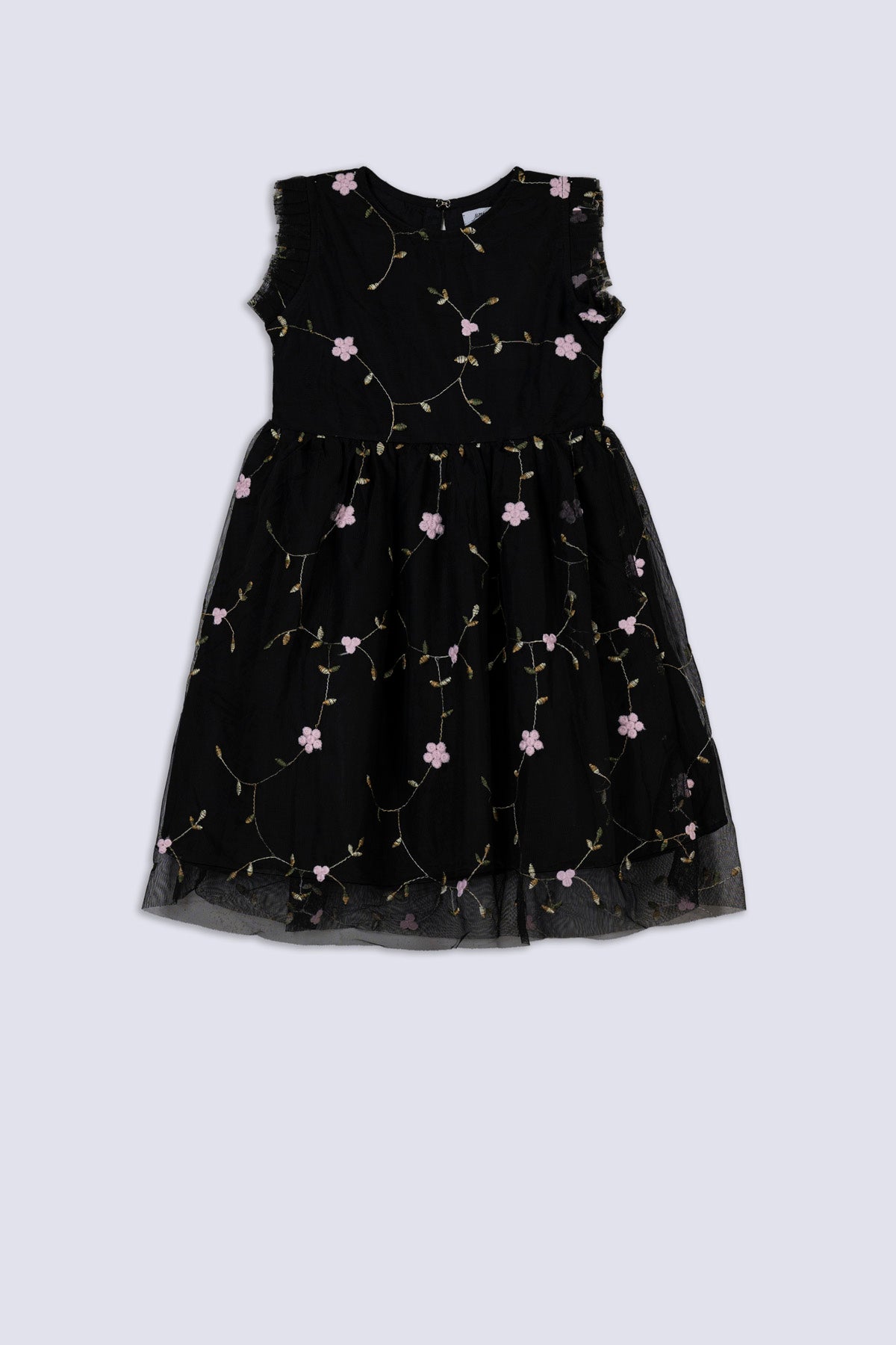 Noir Petal Tulle Dress