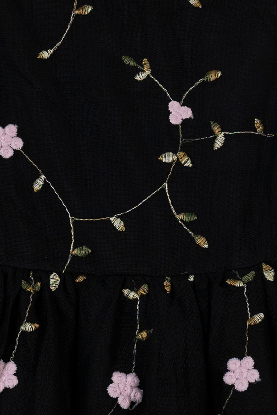 Noir Petal Tulle Dress