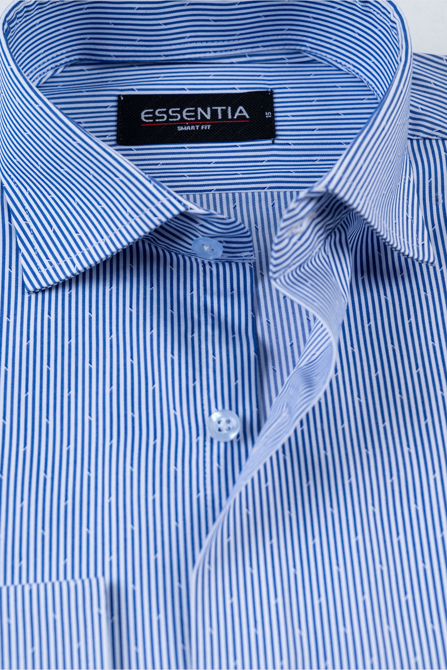 Blue Men's Stripe Dress Shirt