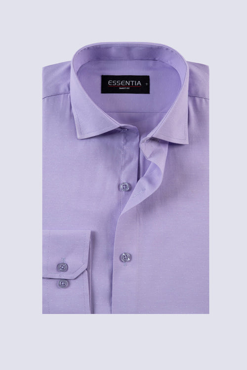 Classic Light Purple Dobby Weave Shirt