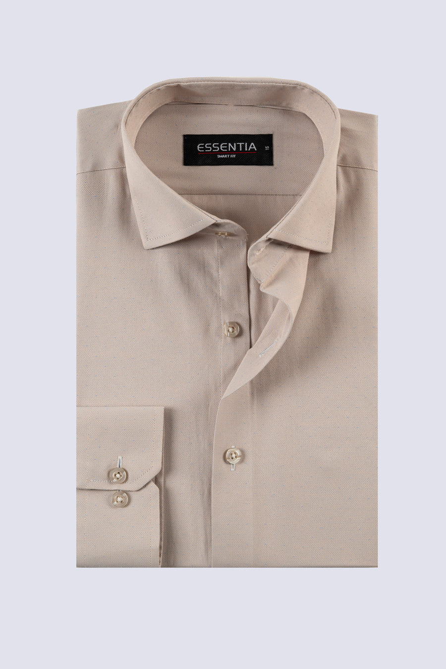 Classic Beige Dobby Weave Shirt