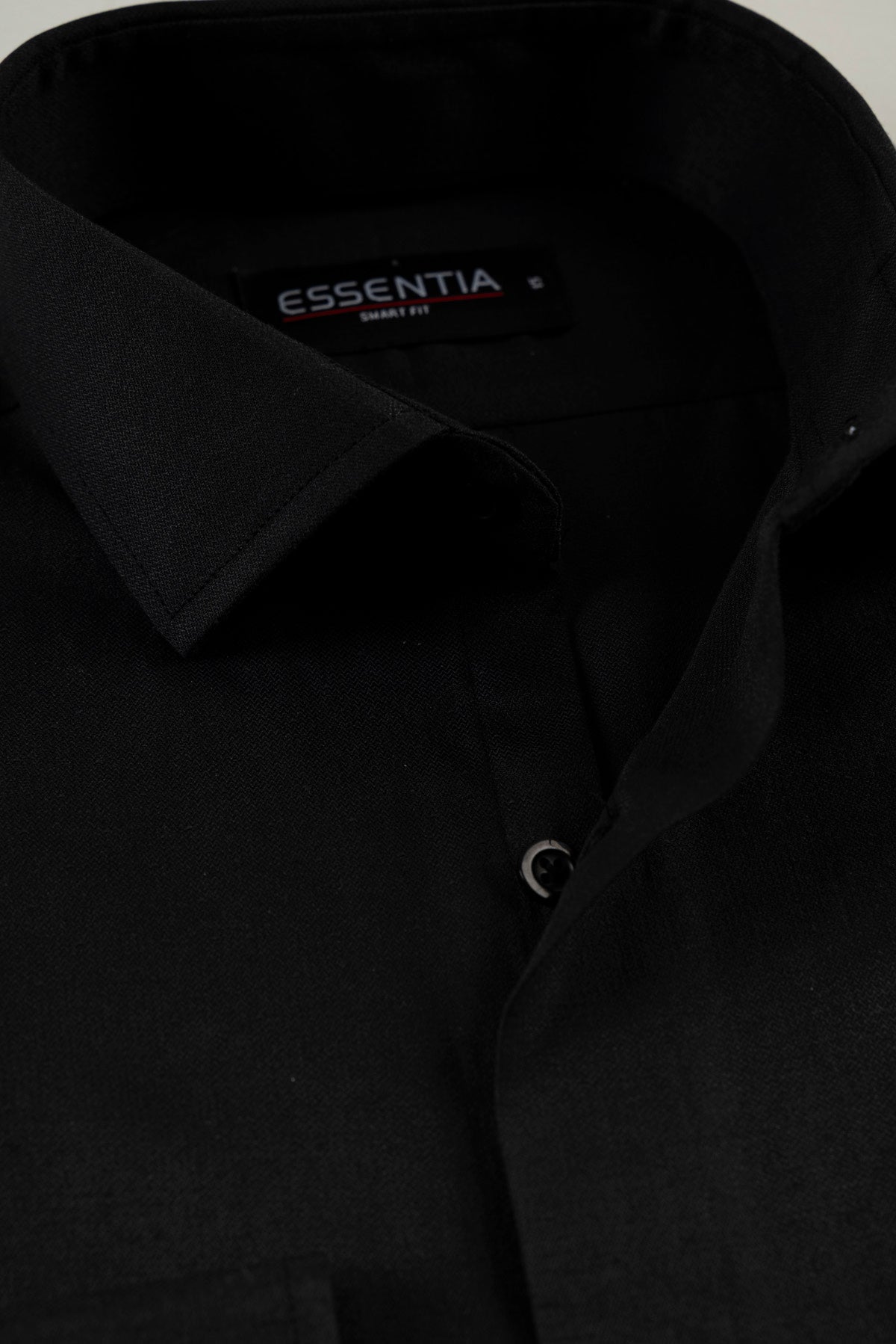 Classic Black Dobby Weave Shirt
