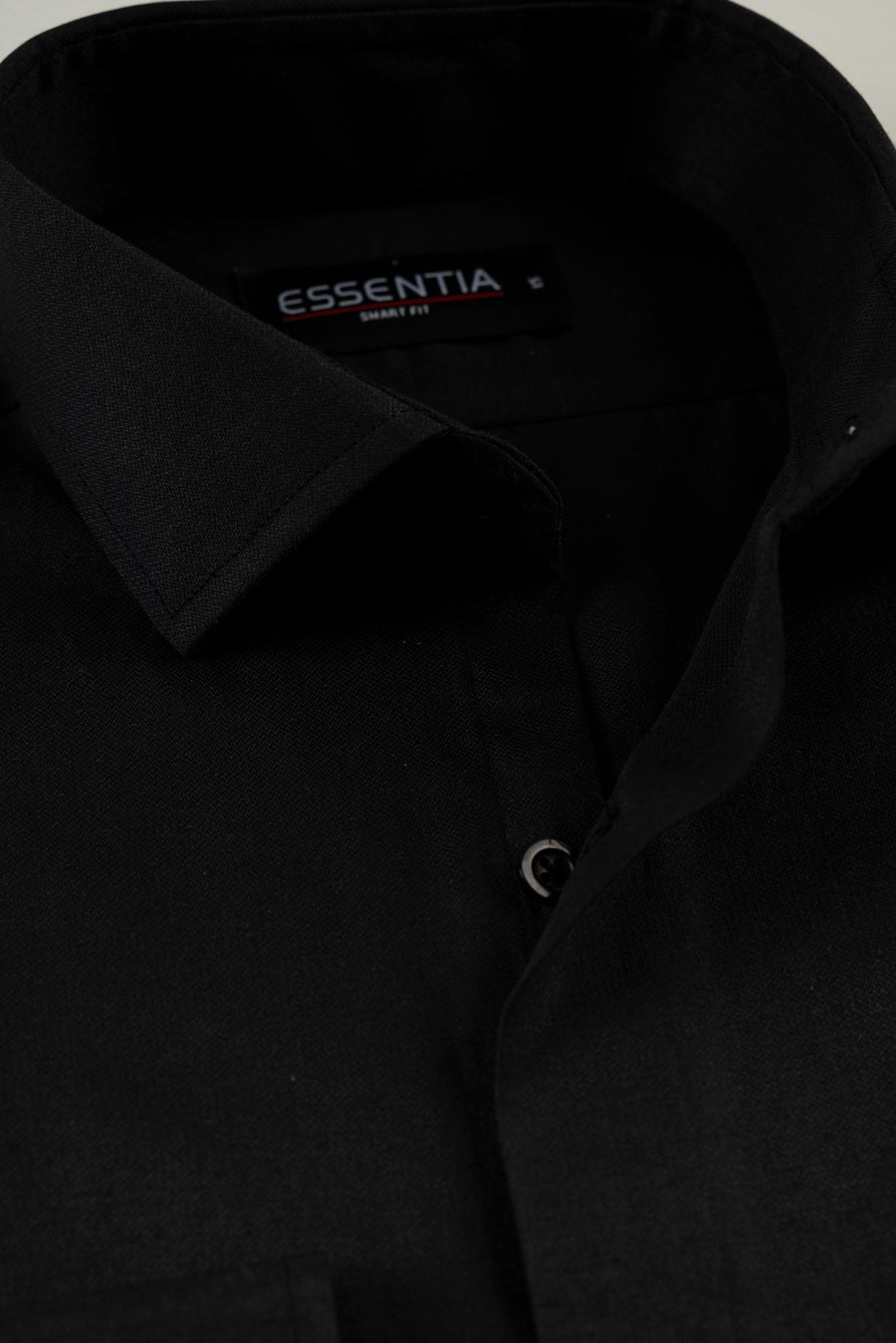 Classic Black Dobby Weave Shirt